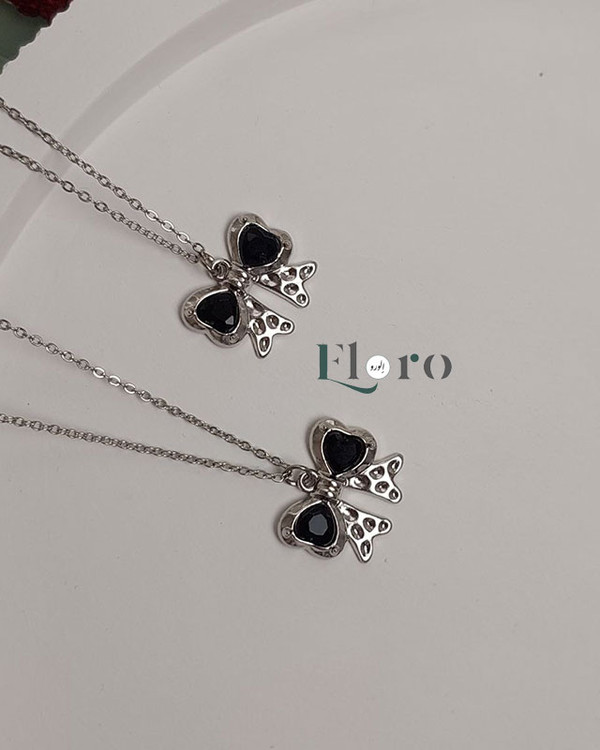 تصویر گردنبند دخترانه پاپیون ترند