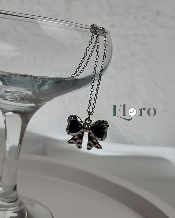 تصویر گردنبند دخترانه پاپیون ترند