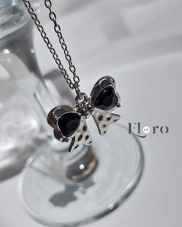 تصویر گردنبند دخترانه پاپیون ترند