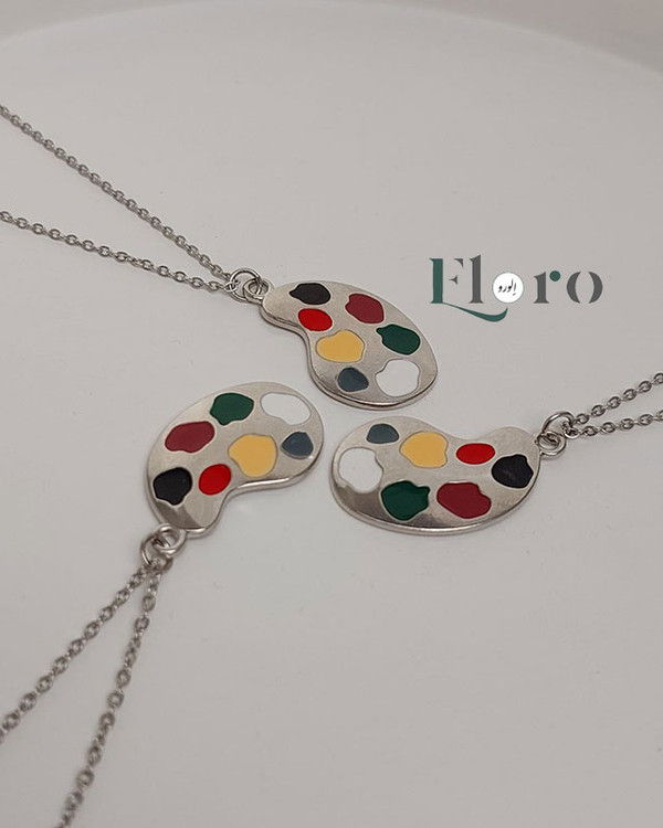 تصویر گردنبند پالت به همراه زنجیر دیپلمات