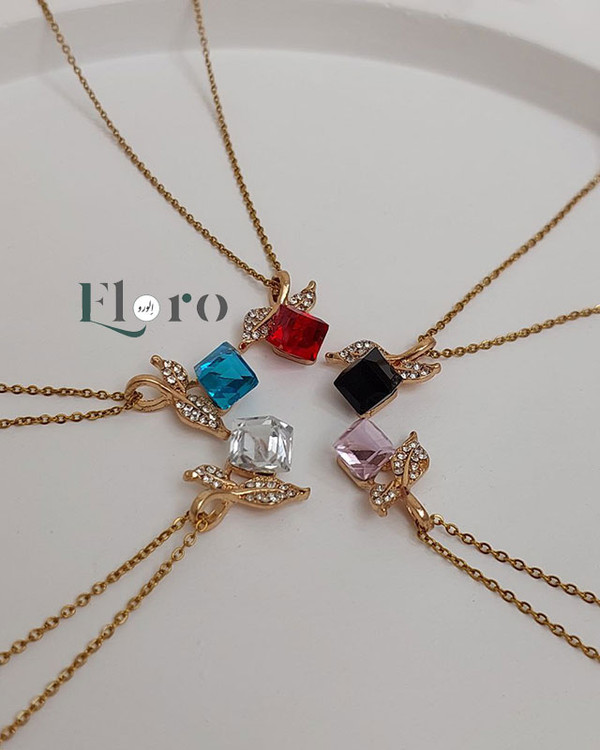 تصویر گردنبند دخترانه سوارسکی