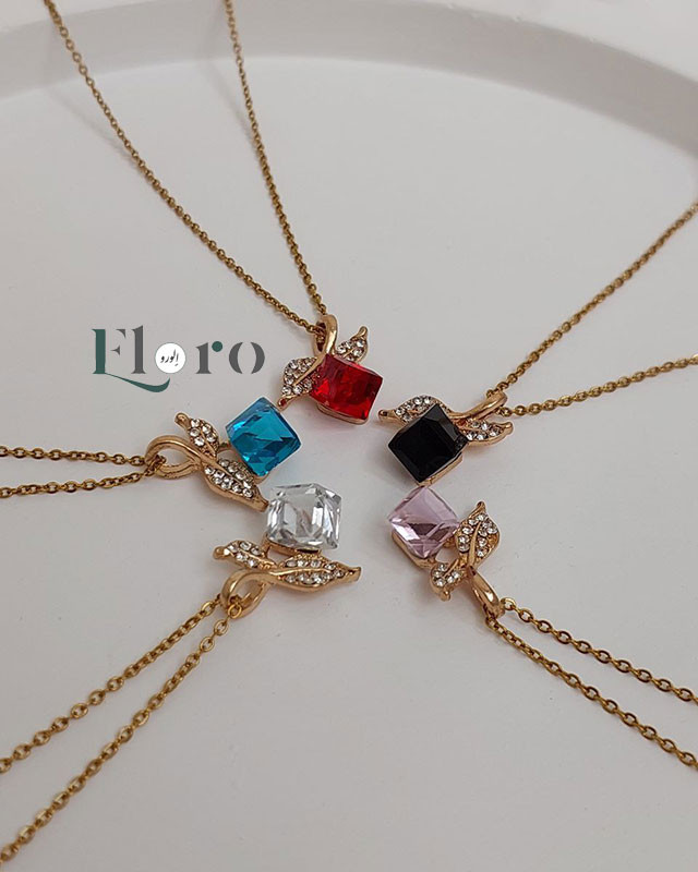تصویر گردنبند دخترانه سوارسکی