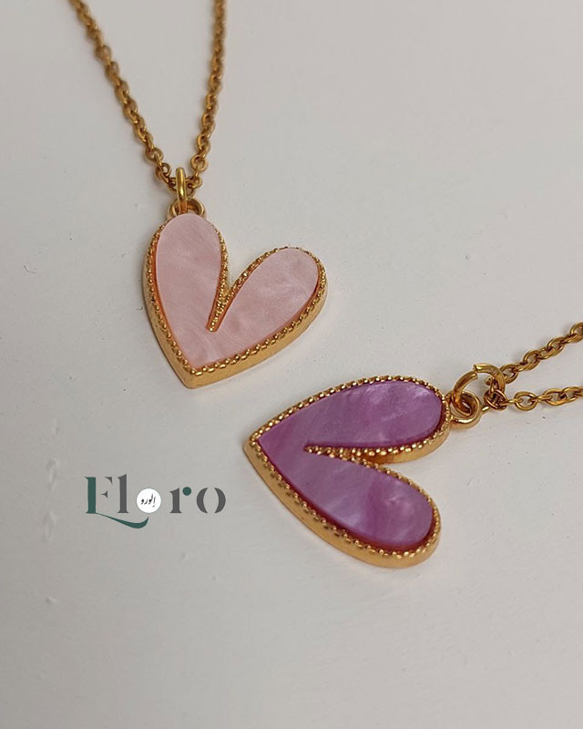 گردنبند دخترانه فانتزی طرح قلب